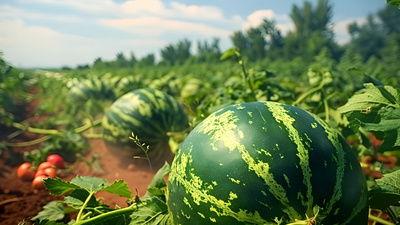 菜地吃瓜视频素材,瓜熟蒂落，趣味盎然的田园生活